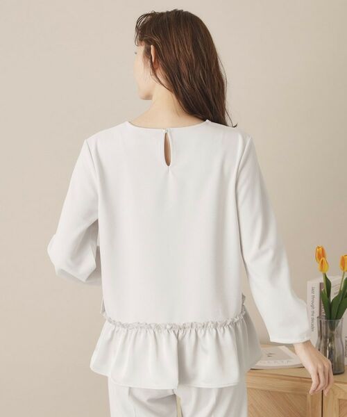 ITS'DEMO / イッツデモ シャツ・ブラウス | 【通勤／手洗い可】カットジョーゼットブラウス | 詳細15