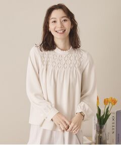 ITS'DEMO / イッツデモ シャツ・ブラウス | 【通勤／手洗い可】タックブラウス