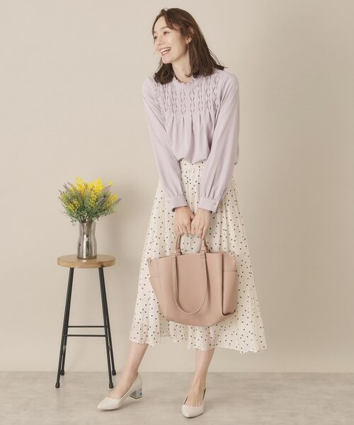 ITS'DEMO / イッツデモ シャツ・ブラウス | 【通勤／手洗い可】タックブラウス | 詳細7