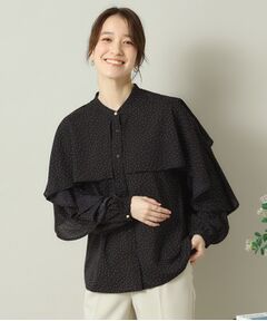 ITS'DEMO / イッツデモ シャツ・ブラウス | 【手洗い可】ケープフリルドットブラウス