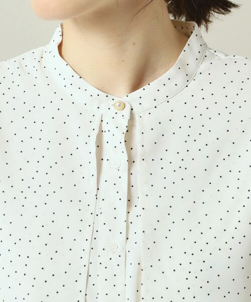 ITS'DEMO / イッツデモ シャツ・ブラウス | 【手洗い可】ケープフリルドットブラウス | 詳細16