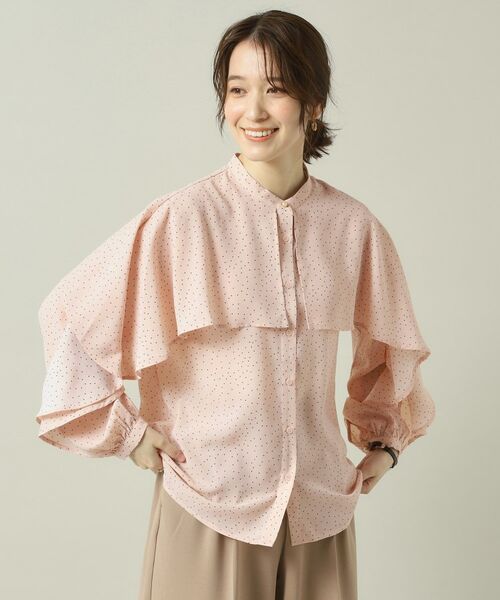 ITS'DEMO / イッツデモ シャツ・ブラウス | 【手洗い可】ケープフリルドットブラウス | 詳細9