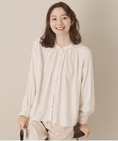 ITS'DEMO / イッツデモ シャツ・ブラウス | 【通勤／手洗い可】ナイルサテン長袖ブラウス