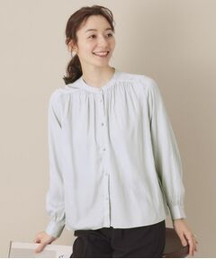 ITS'DEMO / イッツデモ シャツ・ブラウス | 【通勤／手洗い可】ナイルサテン長袖ブラウス