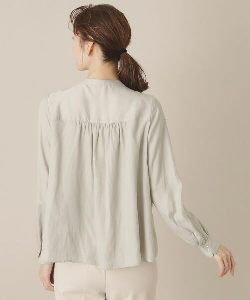 ITS'DEMO / イッツデモ シャツ・ブラウス | 【通勤／手洗い可】ナイルサテン長袖ブラウス | 詳細22