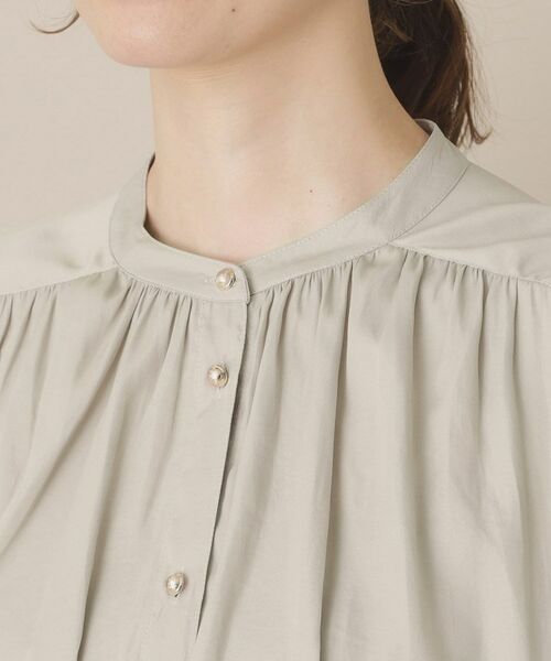 ITS'DEMO / イッツデモ シャツ・ブラウス | 【通勤／手洗い可】ナイルサテン長袖ブラウス | 詳細23