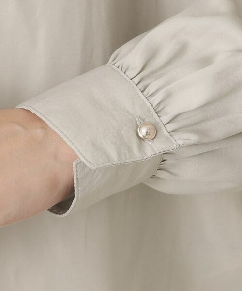 ITS'DEMO / イッツデモ シャツ・ブラウス | 【通勤／手洗い可】ナイルサテン長袖ブラウス | 詳細25