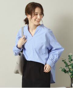 ITS'DEMO / イッツデモ シャツ・ブラウス | 【手洗い可／通勤】バックギャザーブラウス
