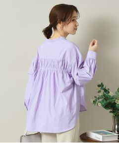 ITS'DEMO / イッツデモ シャツ・ブラウス | 【手洗い可／通勤】バックギャザーブラウス
