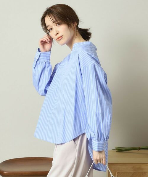 ITS'DEMO / イッツデモ シャツ・ブラウス | 【手洗い可／通勤】バックギャザーブラウス | 詳細11