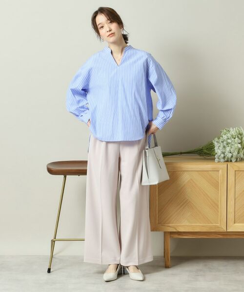 ITS'DEMO / イッツデモ シャツ・ブラウス | 【手洗い可／通勤】バックギャザーブラウス | 詳細13