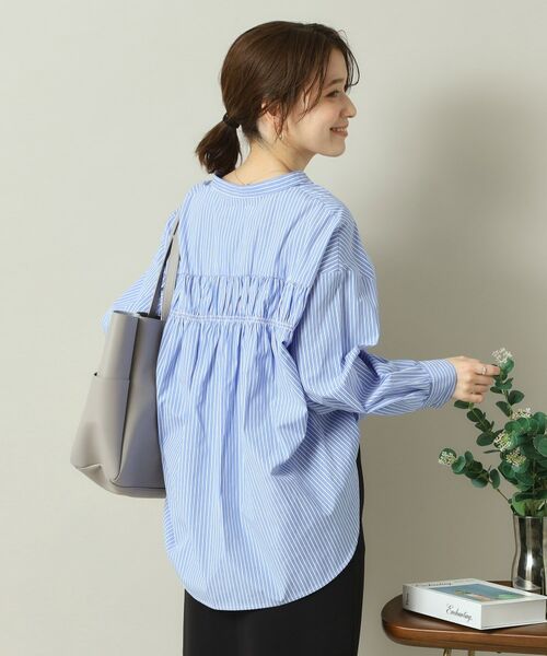 ITS'DEMO / イッツデモ シャツ・ブラウス | 【手洗い可／通勤】バックギャザーブラウス | 詳細15
