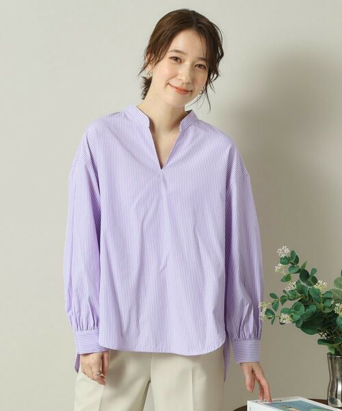 ITS'DEMO / イッツデモ シャツ・ブラウス | 【手洗い可／通勤】バックギャザーブラウス | 詳細19