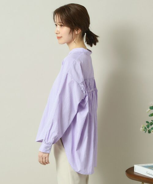 ITS'DEMO / イッツデモ シャツ・ブラウス | 【手洗い可／通勤】バックギャザーブラウス | 詳細20