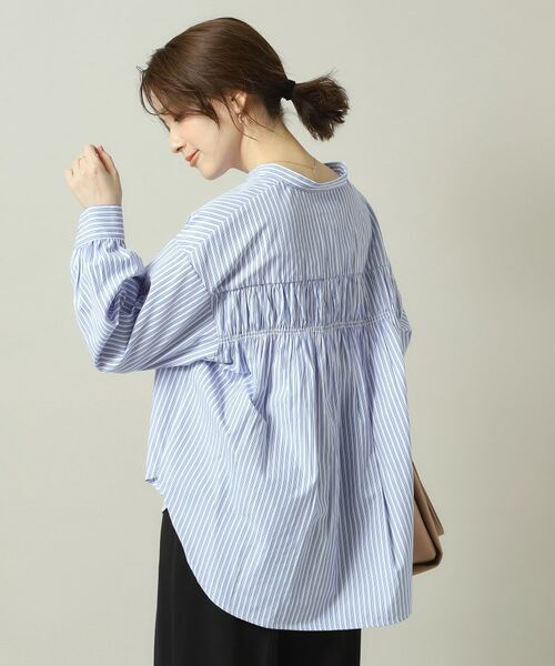 ITS'DEMO / イッツデモ シャツ・ブラウス | 【手洗い可／通勤】バックギャザーブラウス | 詳細4
