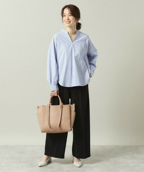 ITS'DEMO / イッツデモ シャツ・ブラウス | 【手洗い可／通勤】バックギャザーブラウス | 詳細5