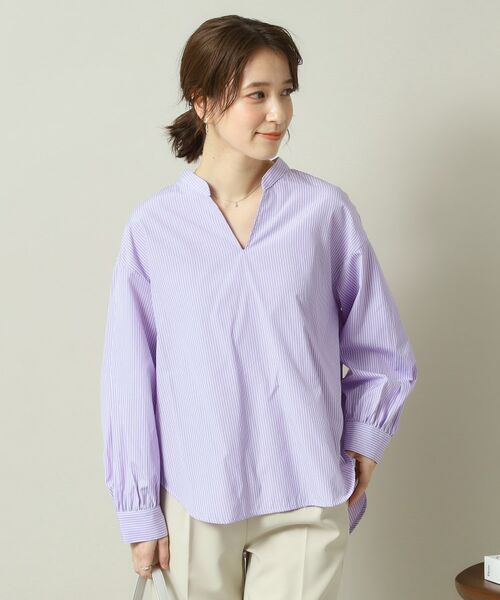 ITS'DEMO / イッツデモ シャツ・ブラウス | 【手洗い可／通勤】バックギャザーブラウス | 詳細7