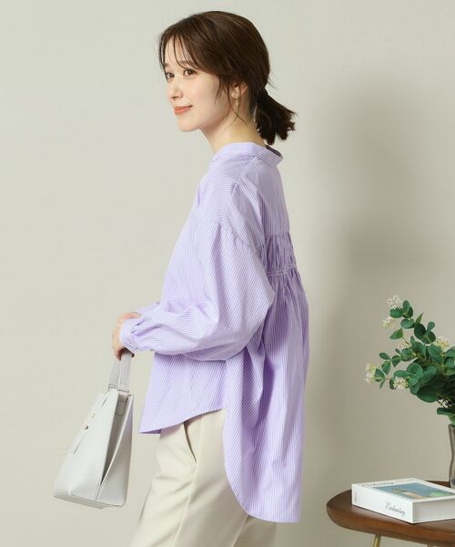 ITS'DEMO / イッツデモ シャツ・ブラウス | 【手洗い可／通勤】バックギャザーブラウス | 詳細8