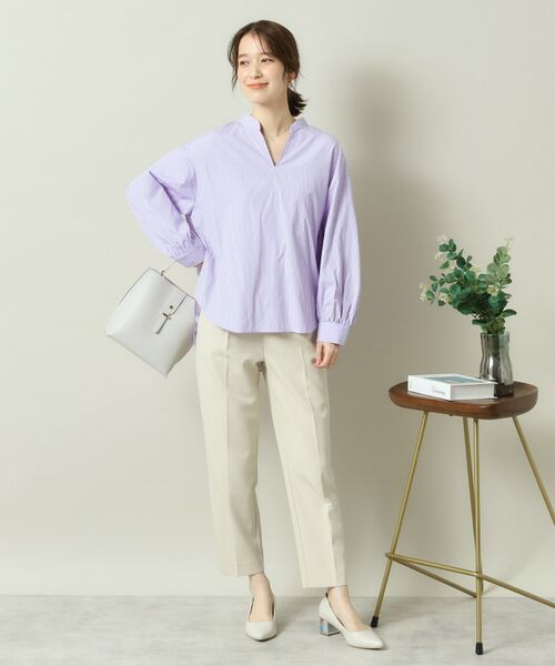 ITS'DEMO / イッツデモ シャツ・ブラウス | 【手洗い可／通勤】バックギャザーブラウス | 詳細9