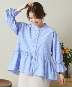 ITS'DEMO / イッツデモ シャツ・ブラウス | 【手洗い可／通勤】ペプラムブラウス