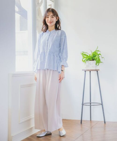 ITS'DEMO / イッツデモ シャツ・ブラウス | 【手洗い可／通勤】ペプラムブラウス | 詳細1