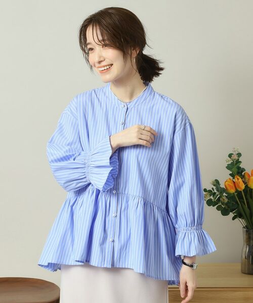 ITS'DEMO / イッツデモ シャツ・ブラウス | 【手洗い可／通勤】ペプラムブラウス | 詳細11