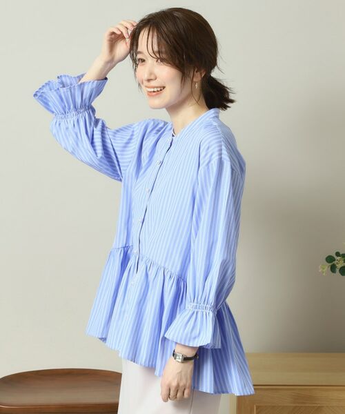 ITS'DEMO / イッツデモ シャツ・ブラウス | 【手洗い可／通勤】ペプラムブラウス | 詳細12