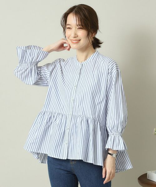 ITS'DEMO / イッツデモ シャツ・ブラウス | 【手洗い可／通勤】ペプラムブラウス | 詳細15