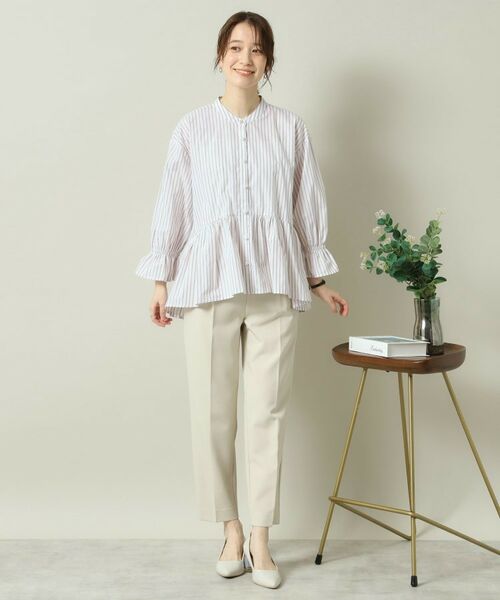 ITS'DEMO / イッツデモ シャツ・ブラウス | 【手洗い可／通勤】ペプラムブラウス | 詳細9