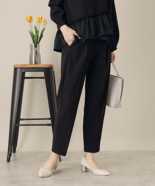 ITS'DEMO / イッツデモ パンツ | 【通勤／手洗い可／ウエストゴム】カットジョーゼットパンツ | 詳細1