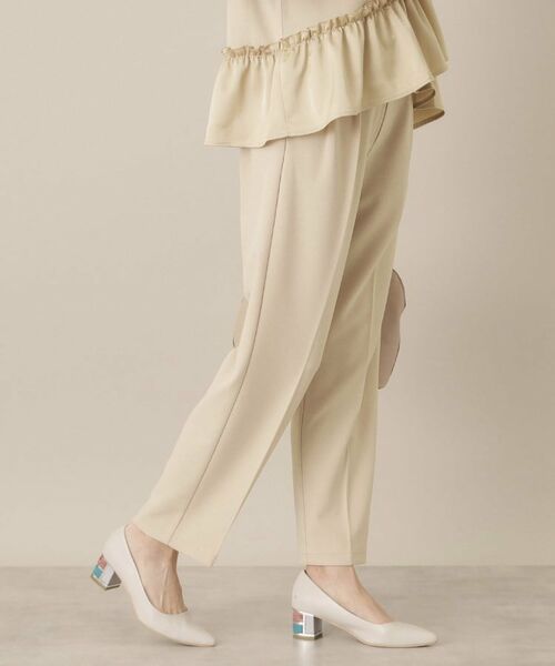 ITS'DEMO / イッツデモ パンツ | 【通勤／手洗い可／ウエストゴム】カットジョーゼットパンツ | 詳細9