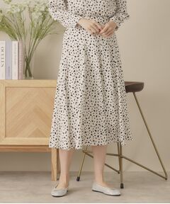 ITS'DEMO / イッツデモ スカート | 【手洗い可／セットアップ可／ウエストゴム】ハートプリントスカート