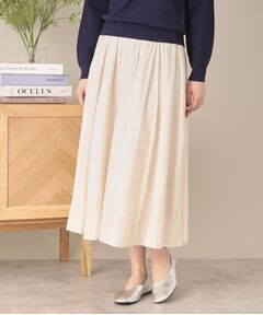 ITS'DEMO / イッツデモ スカート | 【ウエストゴム／手洗い可】シアーボリュームスカート