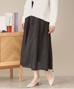 ITS'DEMO / イッツデモ スカート | 【ウエストゴム／手洗い可】シアーボリュームスカート