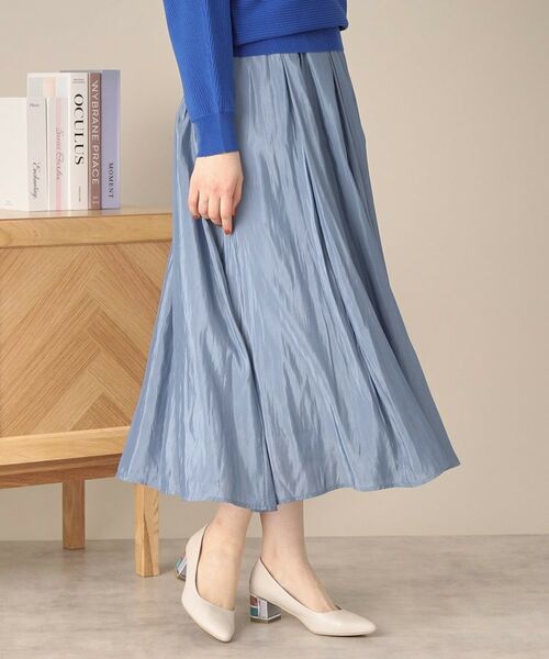 ITS'DEMO / イッツデモ スカート | 【ウエストゴム／手洗い可】シアーボリュームスカート | 詳細10