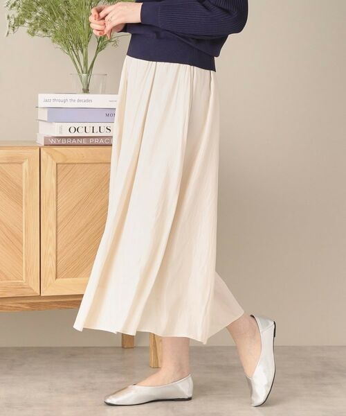 ITS'DEMO / イッツデモ スカート | 【ウエストゴム／手洗い可】シアーボリュームスカート | 詳細2