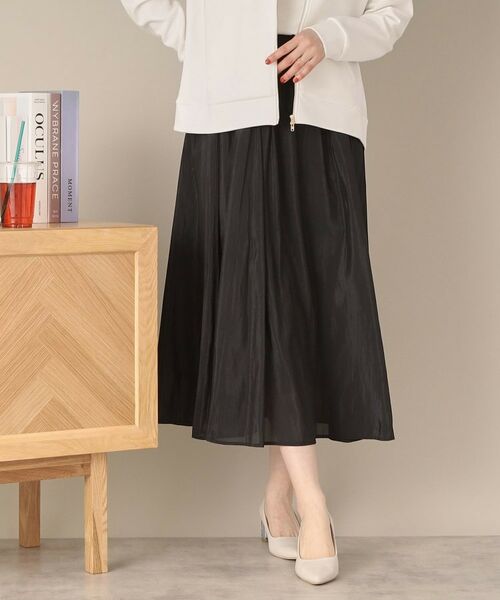 ITS'DEMO / イッツデモ スカート | 【ウエストゴム／手洗い可】シアーボリュームスカート | 詳細5