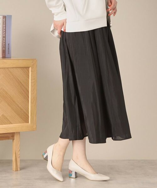 ITS'DEMO / イッツデモ スカート | 【ウエストゴム／手洗い可】シアーボリュームスカート | 詳細6