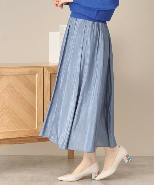 ITS'DEMO / イッツデモ スカート | 【ウエストゴム／手洗い可】シアーボリュームスカート | 詳細9