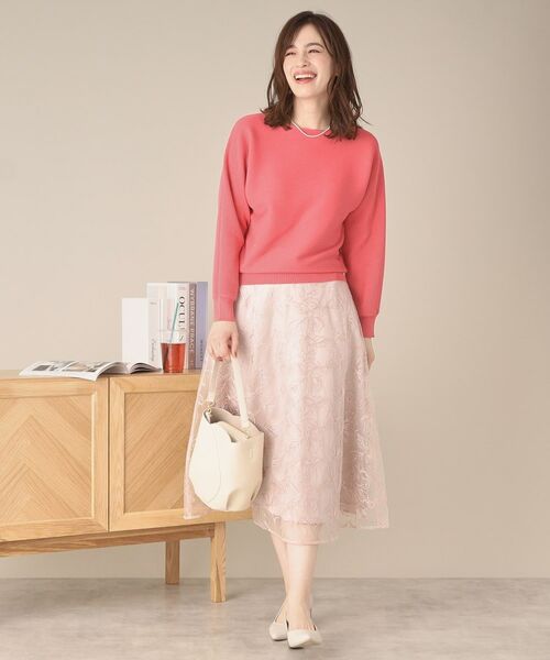 ITS'DEMO / イッツデモ スカート | 【ウエストゴム／手洗い可】チュールレーススカート | 詳細7