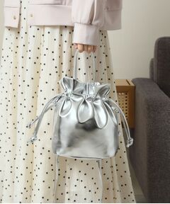 ITS'DEMO / イッツデモ ショルダーバッグ | メタリック巾着2WAYショルダー