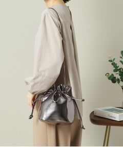 ITS'DEMO / イッツデモ ショルダーバッグ | メタリック巾着2WAYショルダー