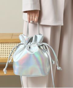 ITS'DEMO / イッツデモ ショルダーバッグ | メタリック巾着2WAYショルダー