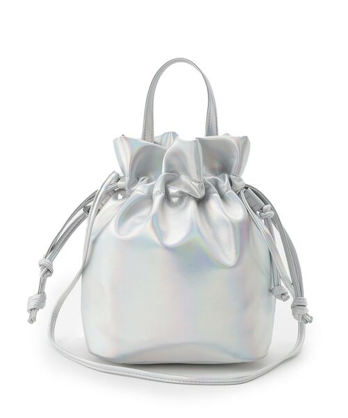 ITS'DEMO / イッツデモ ショルダーバッグ | メタリック巾着2WAYショルダー | 詳細12