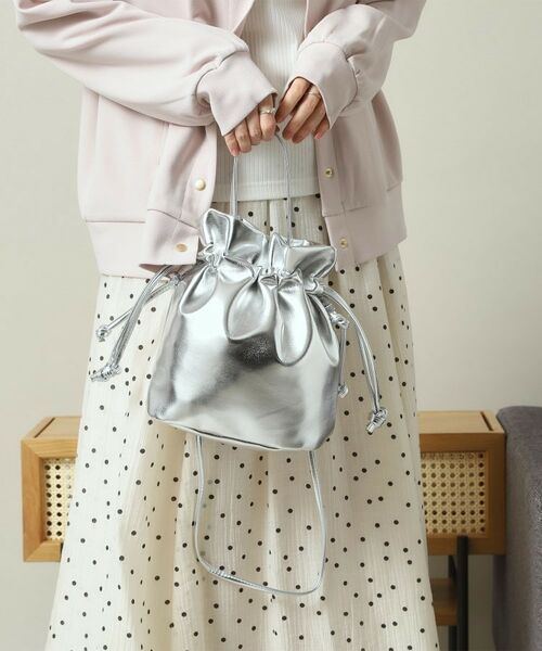 ITS'DEMO / イッツデモ ショルダーバッグ | メタリック巾着2WAYショルダー | 詳細4