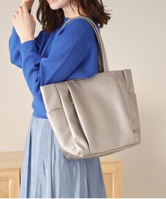 ITS'DEMO / イッツデモ ハンドバッグ | 【通勤／8ポケット】合皮WポケットA4トート