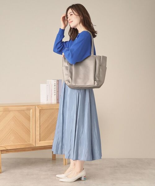 ITS'DEMO / イッツデモ ハンドバッグ | 【通勤／8ポケット】合皮WポケットA4トート | 詳細1