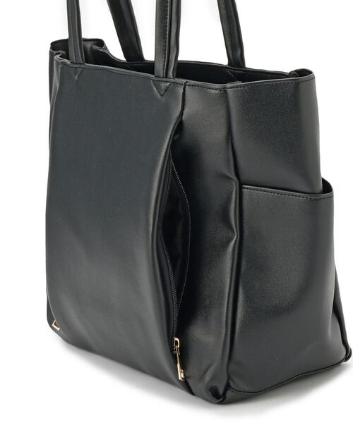 ITS'DEMO / イッツデモ ハンドバッグ | 【通勤／8ポケット】合皮WポケットA4トート | 詳細19