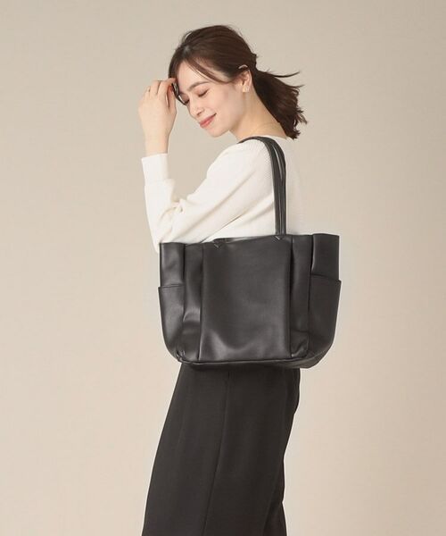 ITS'DEMO / イッツデモ ハンドバッグ | 【通勤／8ポケット】合皮WポケットA4トート | 詳細3