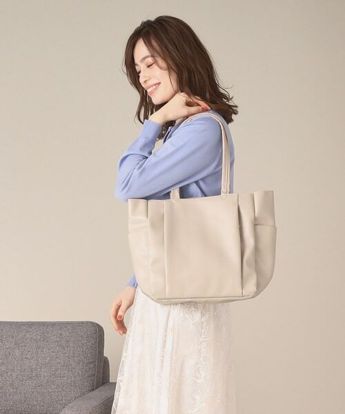 ITS'DEMO / イッツデモ ハンドバッグ | 【通勤／8ポケット】合皮WポケットA4トート | 詳細5